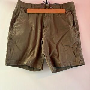 H&M Khaki Men's Flat Front Shorts